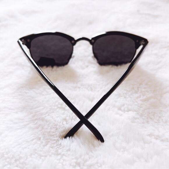 Theo Black Sleek Modern Sunglasses - Picture 10 of 11